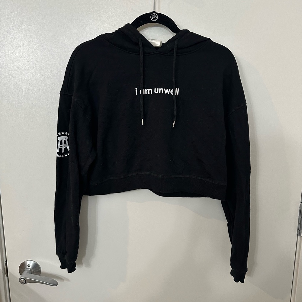 Call her daddy unwell cropped sweatshirt